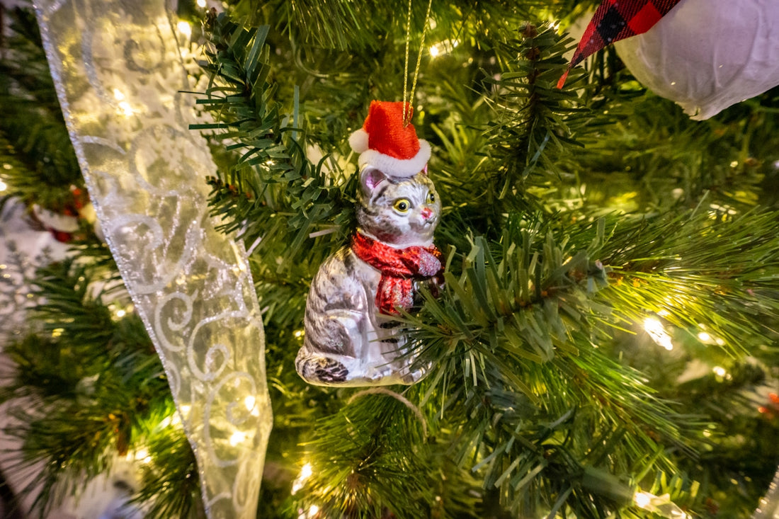 a small figurine on a tree