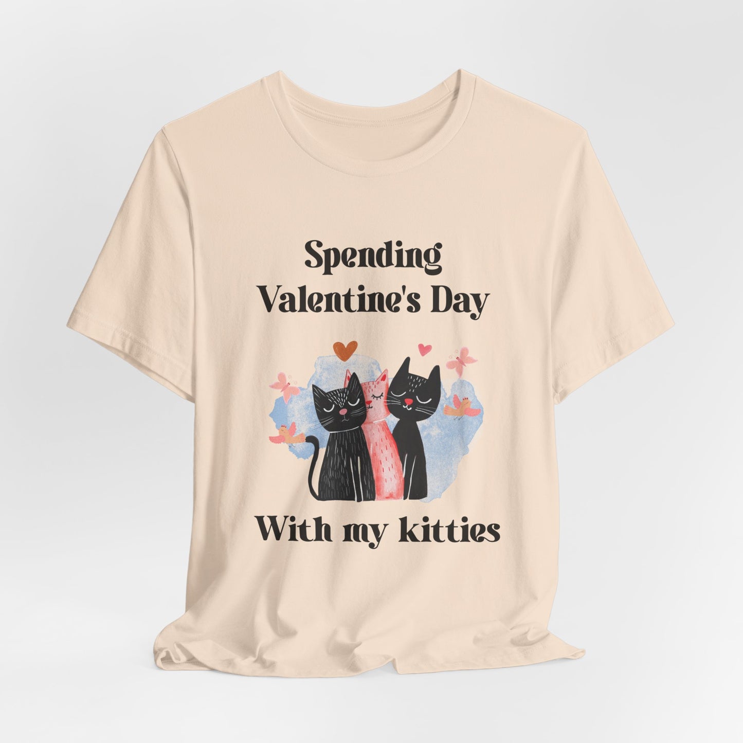 Valentine's Day 'Spending Valentine's Day with My Kitties' Tee