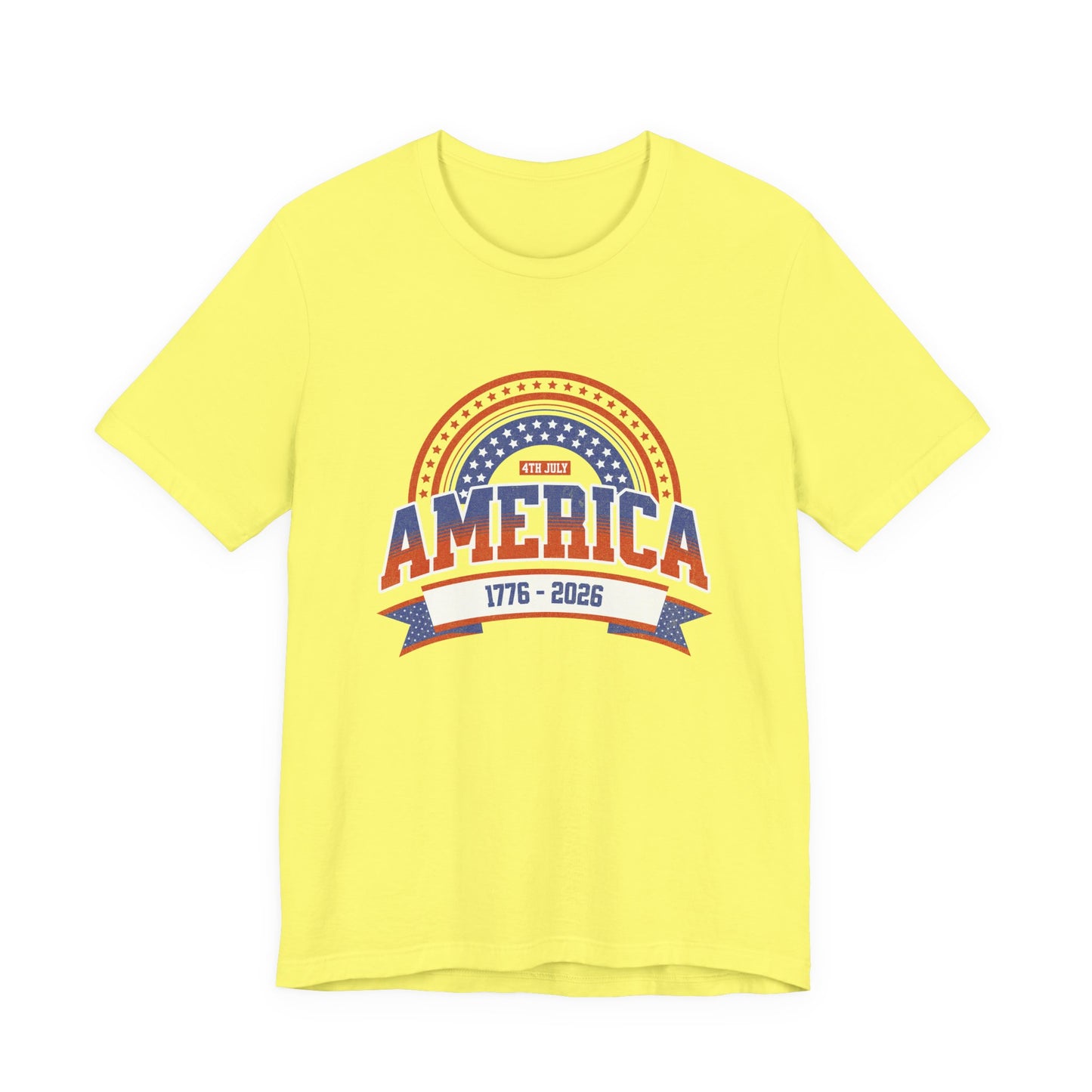 America 1776-2026 Patriotic Flag Tee | Stars Red White Blue