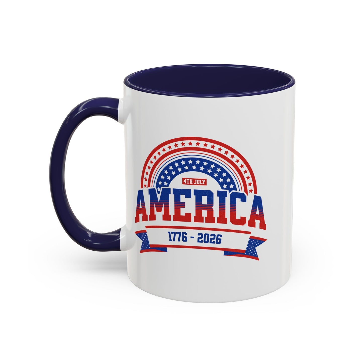 America 1776-2026 Patriotic Accent Coffee Mug 11 oz.