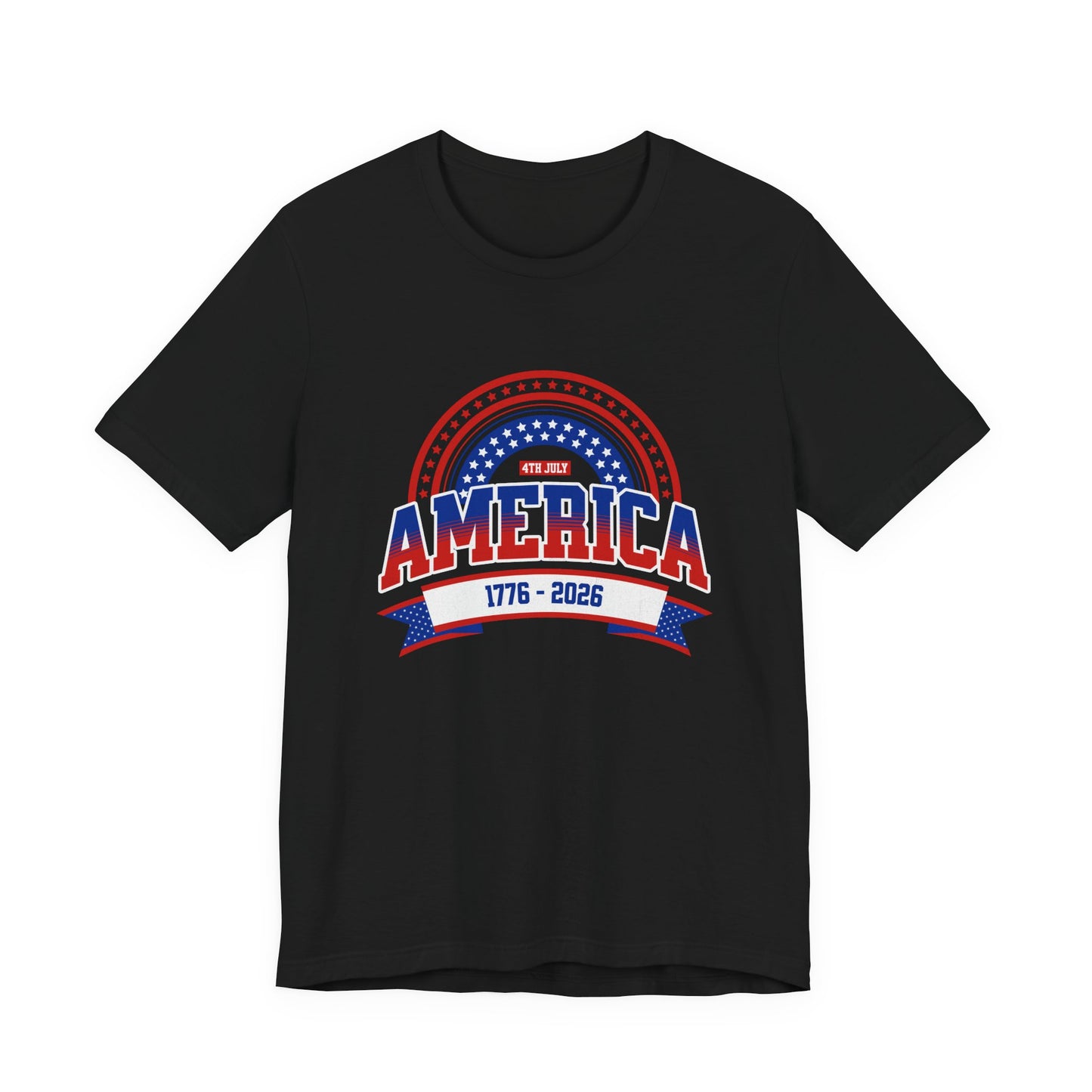 America 1776-2026 Patriotic Flag Tee | Stars Red White Blue