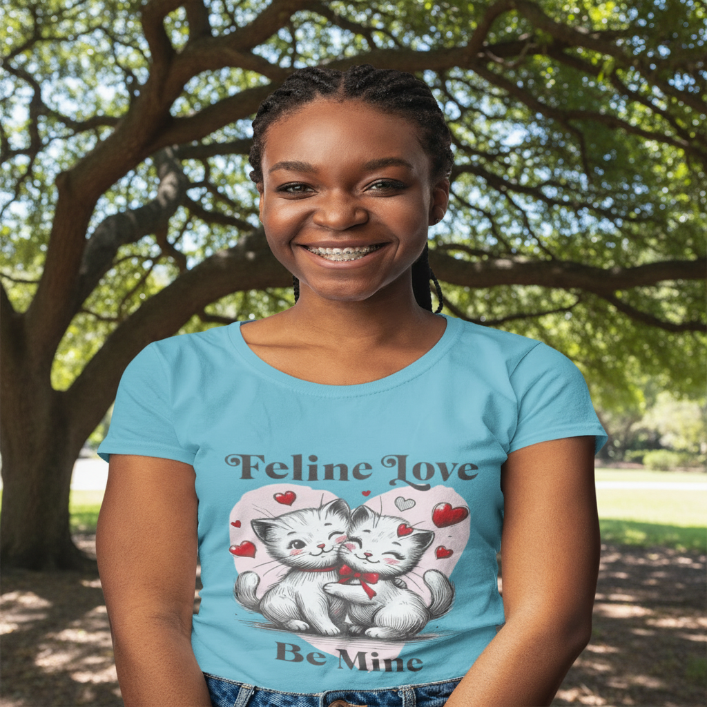 Feline Love 'Be Mine' Valentine Tee Shirt