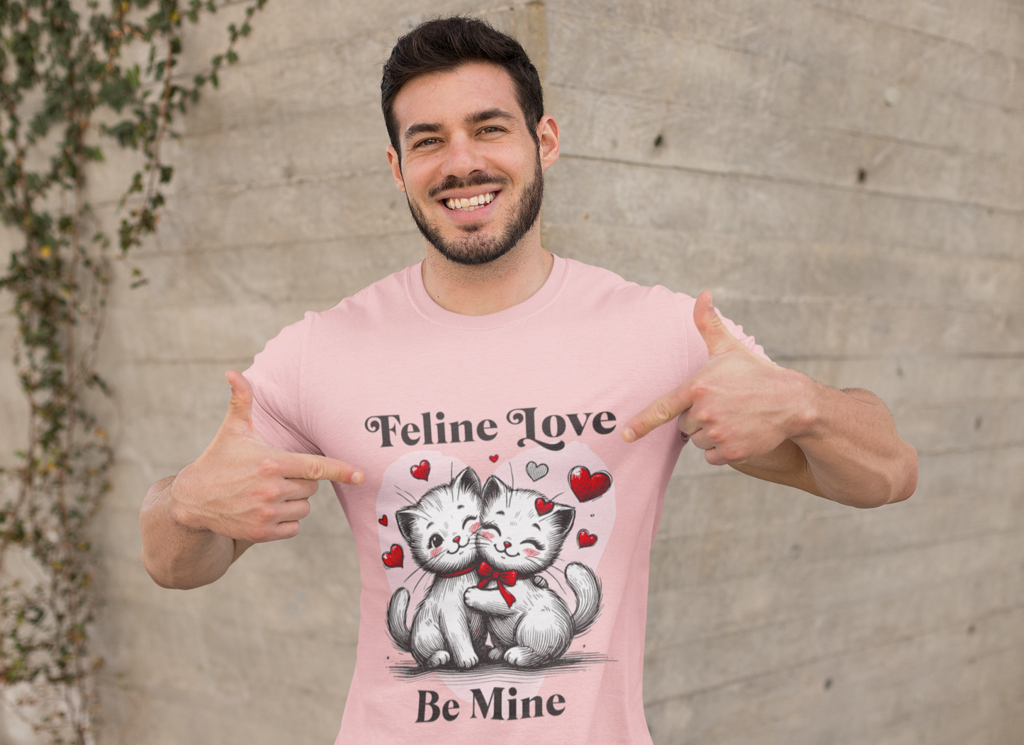 Feline Love 'Be Mine' Valentine Tee Shirt