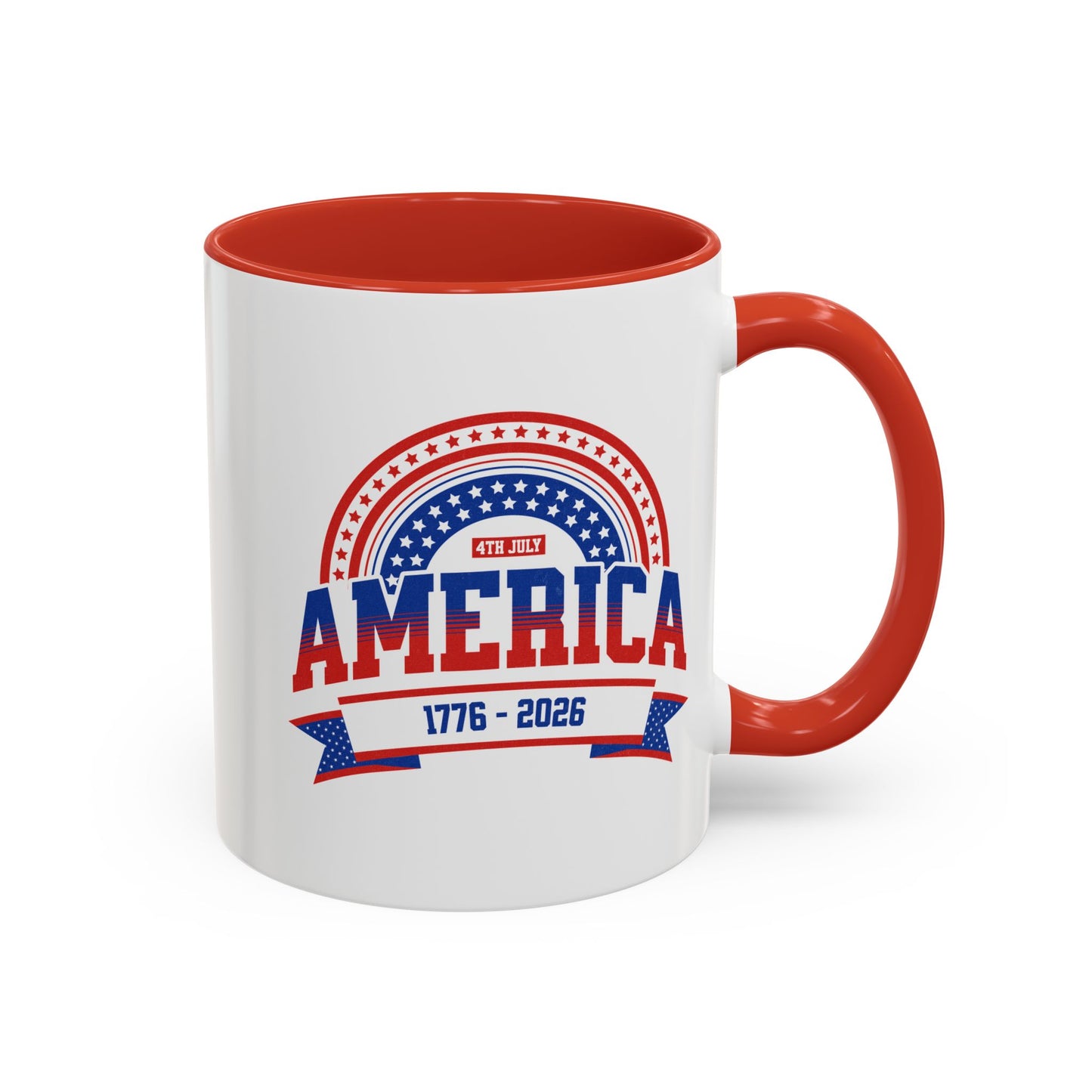 America 1776-2026 Patriotic Accent Coffee Mug 11 oz.