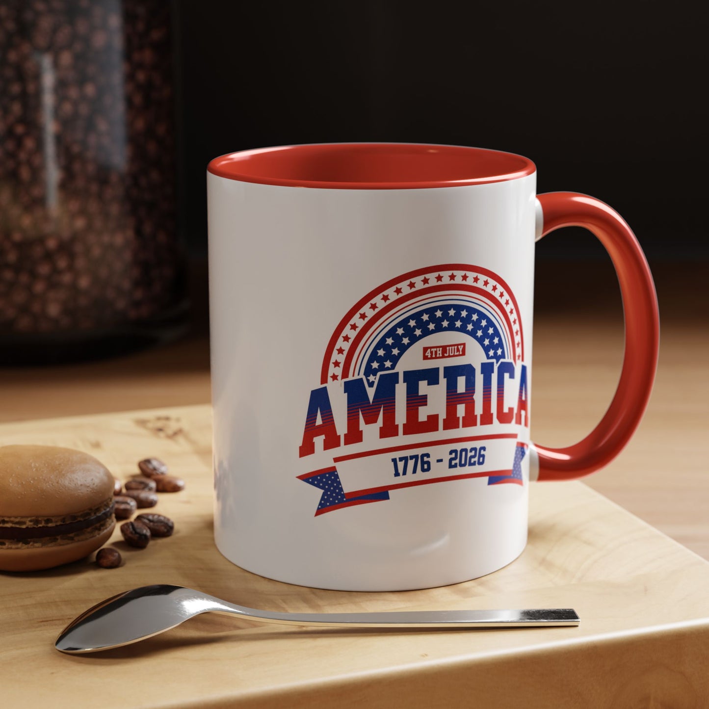 America 1776-2026 Patriotic Accent Coffee Mug 11 oz.