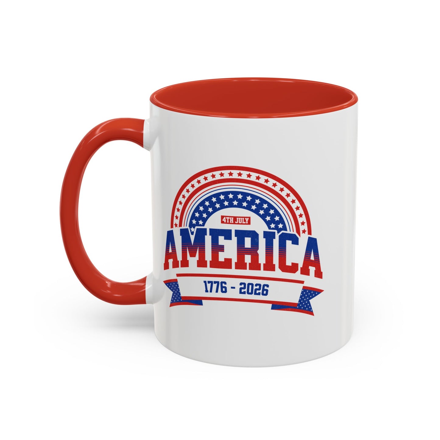 America 1776-2026 Patriotic Accent Coffee Mug 11 oz.