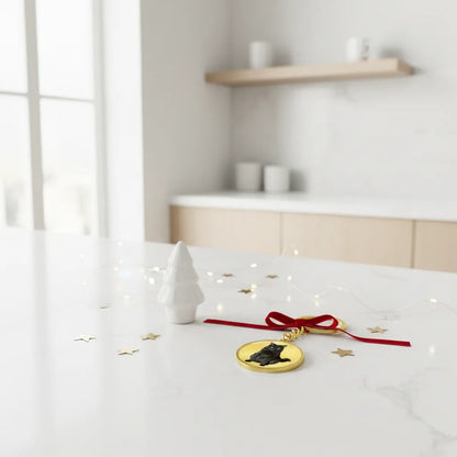 Circle Pendant With Keychain with Custom Photo