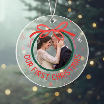Customizable Acrylic Ornament with Your Message and Photo
