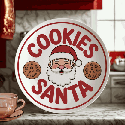 A Special Cookies for Santa Plate for Magical Holiday Celebrations