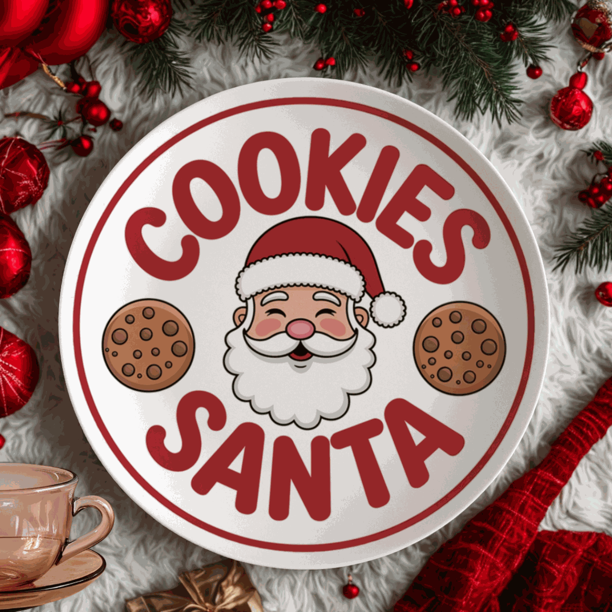 A Special Cookies for Santa Plate for Magical Holiday Celebrations