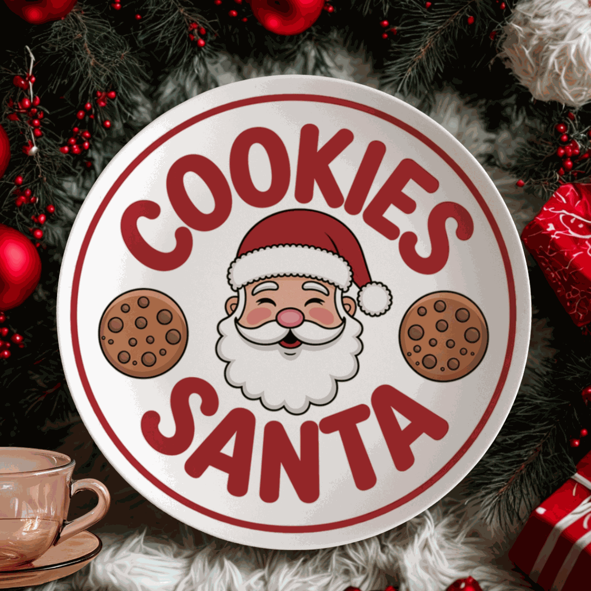 A Special Cookies for Santa Plate for Magical Holiday Celebrations